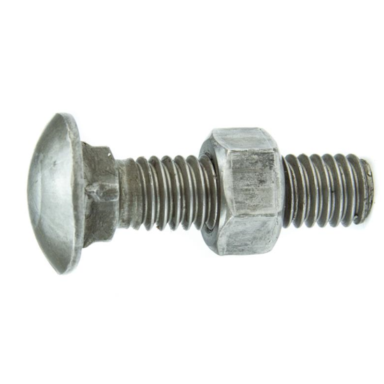 Parafuso Francês NC 1/4-20 x 1.1/2" Aço Carbono Grau 2 Polido com Porca – BELENUS-FR1/4X1-1/2PL