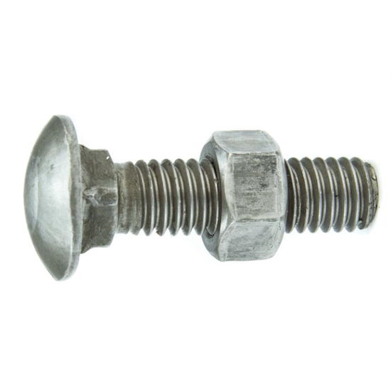 Parafuso Francês NC 1/4-20 x 4.1/2" Aço Carbono Grau 2 Polido com Porca – BELENUS-FR1/4X4-1/2PL