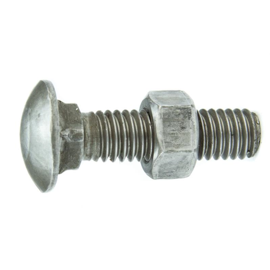 Parafuso Francês NC  3/16-24 x 1.1/4" Aço Carbono Grau 2 Polido com Porca – BELENUS-FR3/16X1-1/4PL