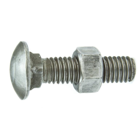 Parafuso Francês NC 3/16-24 x 1.3/4" Aço Carbono Grau 2 Polido com Porca – BELENUS-FR3/16X1-3/4PL