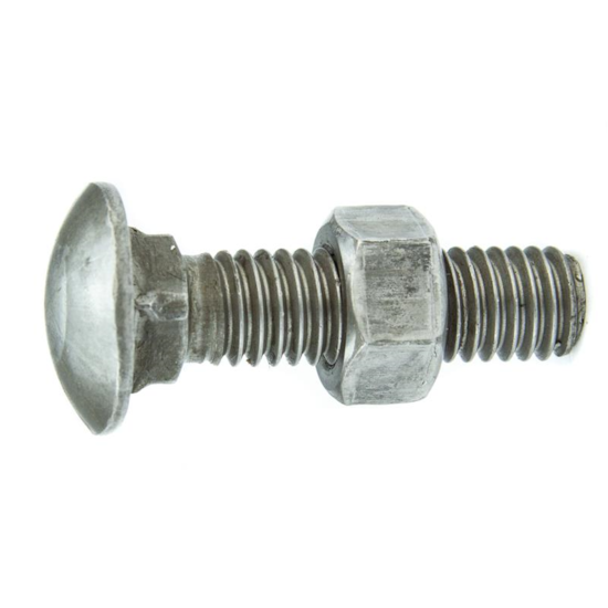 Parafuso Francês NC 3/8-16 x 14" Aço Carbono Grau 2 Polido com Porca – BELENUS-FR3/8X14PL