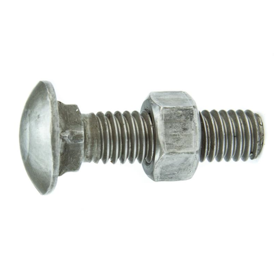 Parafuso Francês NC 3/8-16 x 8.1/2" Aço Carbono Grau 2 Polido com Porca – BELENUS-FR3/8X8-1/2PL