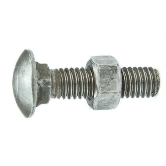 Parafuso Francês NC 5/16-18 x 1.3/4" Aço Carbono Grau 2 Polido com Porca – BELENUS-FR5/16X1-3/4PL