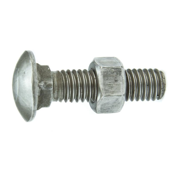 Parafuso Francês NC 5/16-18 x 1" Aço Carbono Grau 2 Polido com Porca – BELENUS-FR5/16X1PL