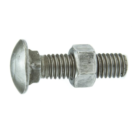 Parafuso Francês NC 5/16-18 x 2.1/2" Aço Carbono Grau 2 Polido com Porca – BELENUS-FR5/16X2-1/2PL