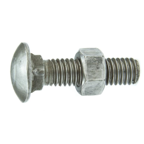 Parafuso Francês NC 5/16-18 x 2.3/4" Aço Carbono Grau 2 Polido com Porca – BELENUS-FR5/16X2-3/4PL