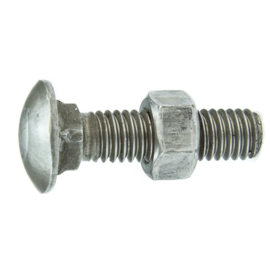 Parafuso Francês NC 5/16-18 x 2" Aço Carbono Grau 2 Polido com Porca – BELENUS-FR5/16X2PL