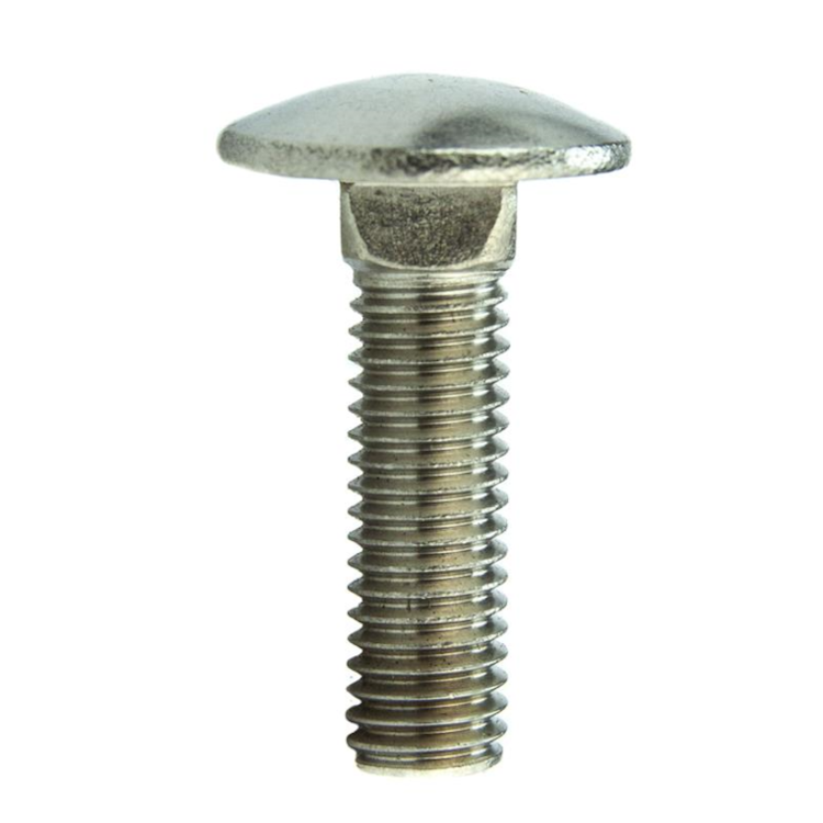 Parafuso Francês Rosca Métrica MA 6 X 50 mm Aço Inox A2 Passivado (1 Peça) - BELENUS-FRSP6X50A2