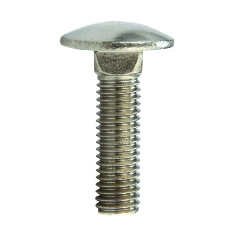 Parafuso Francês Rosca Métrica MA 8 X 25mm Aço Inox A2 Passivado (1 Peça) - BELENUS-FRSP8X25