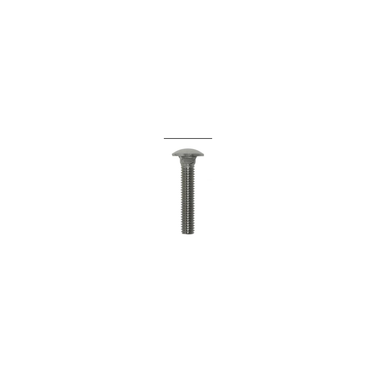 Parafuso Francês sem Porca MA 10 X 25 Aço Inox A2 Passivado (1 Peça) - BELENUS-FRSP10X25A2