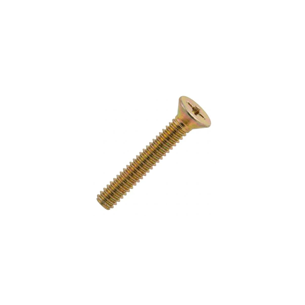 Parafuso Rosca Máquina Cabeça Chata Fenda Phillips 4 X 16 Bicromatizado (1 Peça) - BELENUS-RMCHPH4X16BC