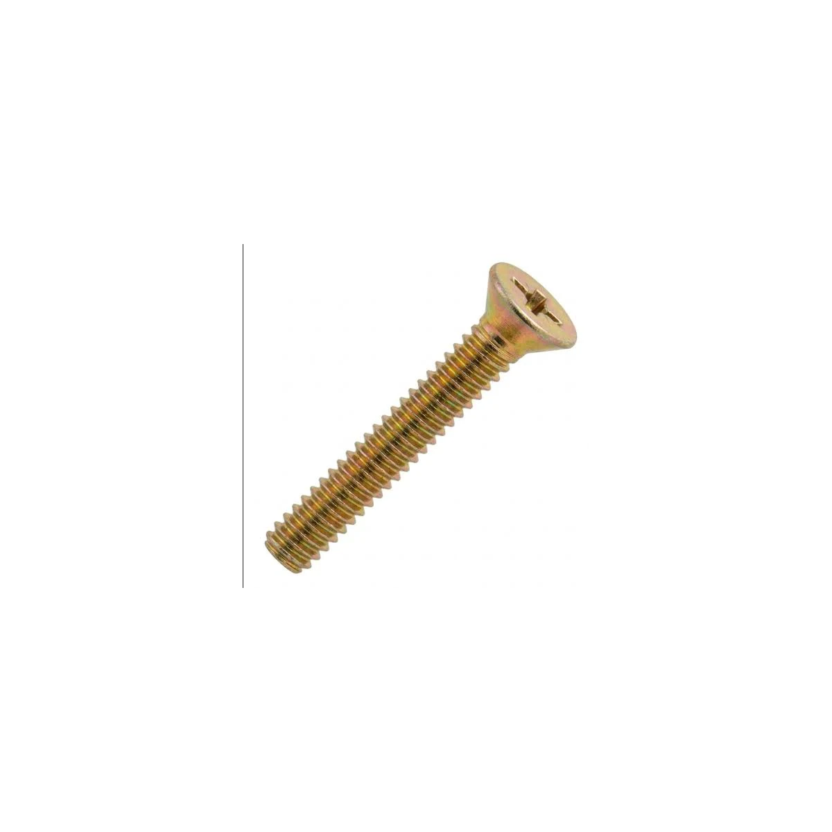 Parafuso Rosca Máquina Cabeça Chata Fenda Phillips 5 X 11 Bicromatizado (1 Peça) - BELENUS-RMCHPH5X11BC