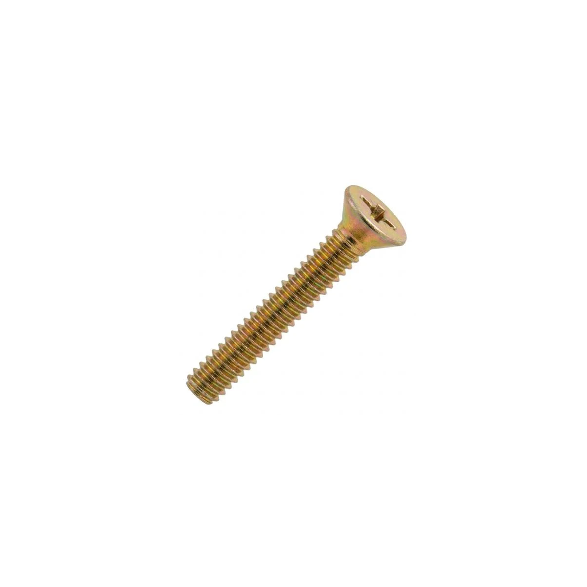 Parafuso Rosca Máquina Cabeça Chata Fenda Phillips 8 X 31 Bicromatizado (1 Peça) - BELENUS-RMCHPH8X31BC