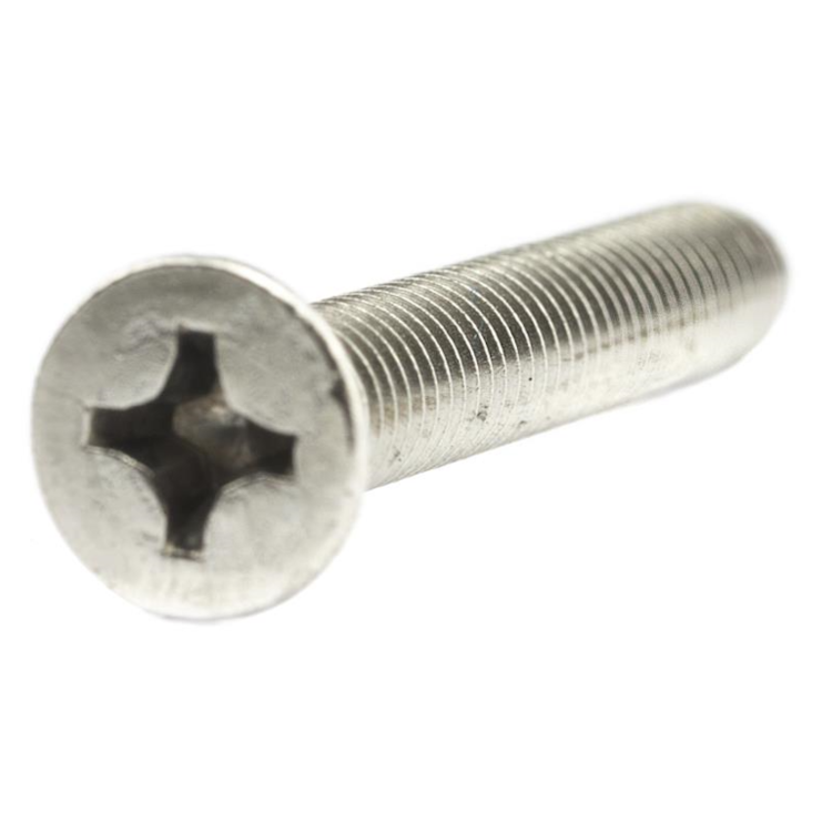 Parafuso Rosca Maquina Cabeça Chata Phillips MA 6 X 20 Aço Inox A2 (1 Peça) BELENUS - RMCHPZ6X20A2