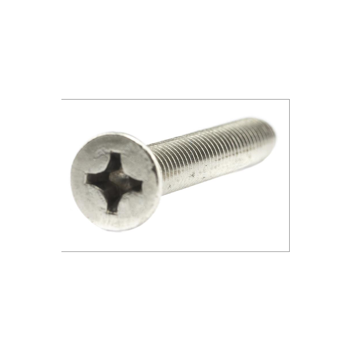 Parafuso Rosca Maquina Cabeça Chata Phillips MA 6 X 30 Aço Inox A2 (1 Peça) BELENUS - RMCHPZ6X30A2