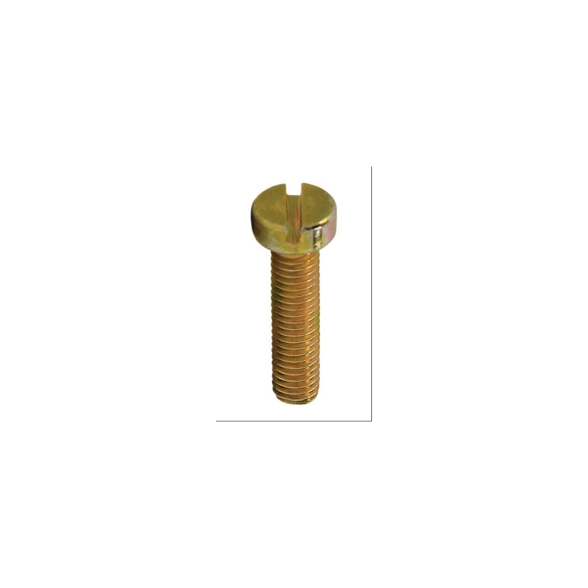 Parafuso Rosca Maquina Cabeça Cilindrica c/Fenda 50 x 12 Bicromatizado (1 Peça) - BELENUS-RMCL3X12BC