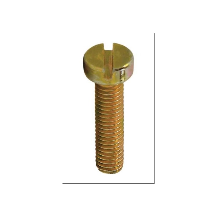 Parafuso Rosca Maquina Cabeça Cilindrica c/Fenda 50 x 12 Bicromatizado (1 Peça) - BELENUS-RMCL3X12BC
