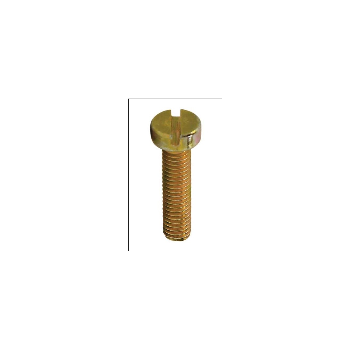 Parafuso Rosca Maquina Cabeça Cilindrica c/Fenda 50 x 16 Bicromatizado (1 Peça) - BELENUS-RMCL3X16BC