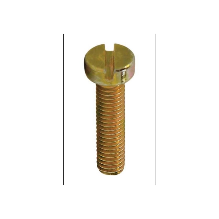 Parafuso Rosca Maquina Cabeça Cilindrica c/Fenda 80 x 12 Bicromatizado (1 Peça) - BELENUS-RMCL5X12BC