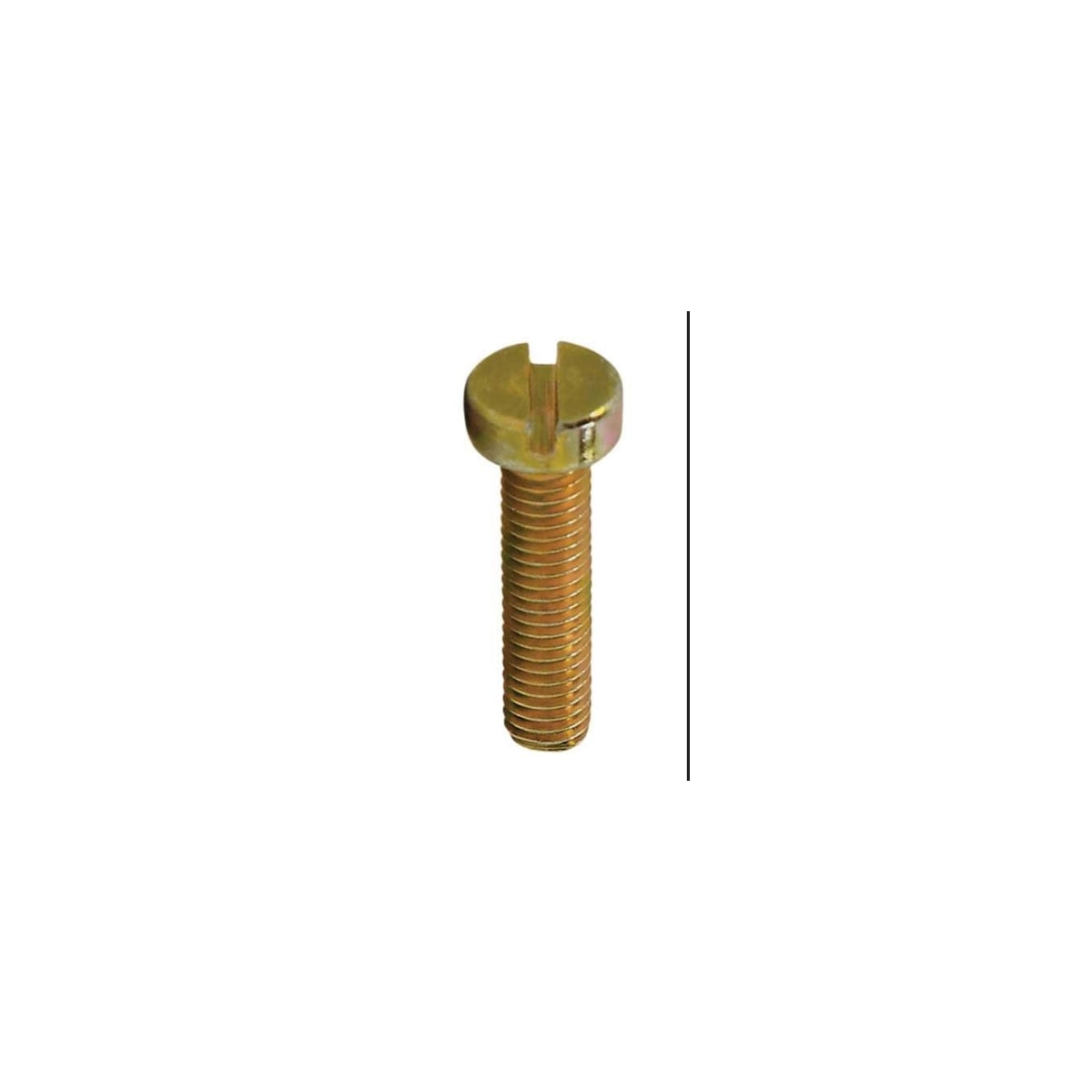 Parafuso Rosca Maquina Cabeça Cilindrica c/Fenda 80 x 16 Bicromatizado (1 Peça) - BELENUS-RMCL5X16BC