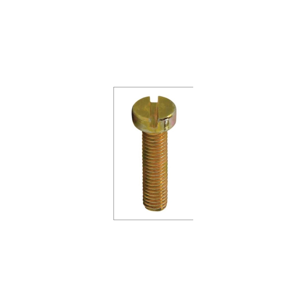 Parafuso Rosca Maquina Cabeça Cilindrica c/Fenda 80 x 35 Bicromatizado (1 Peça) - BELENUS-RMCL5X35BC