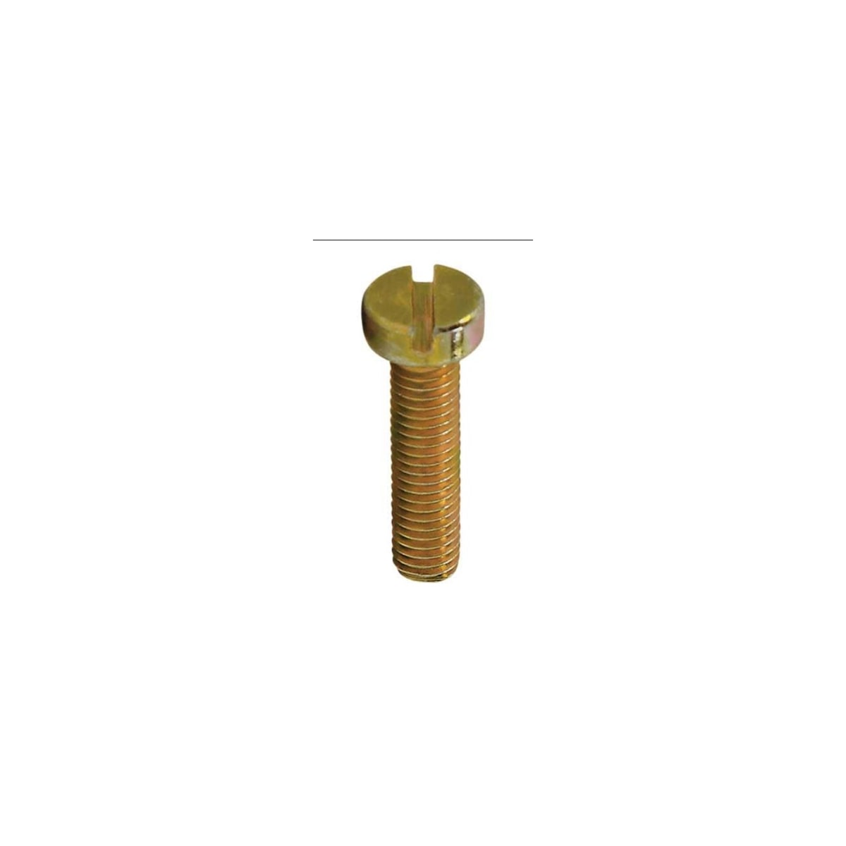Parafuso Rosca Maquina Cabeça Cilindrica c/Fenda 80 x 50 Bicromatizado (1 Peça) - BELENUS-RMCL5X50BC