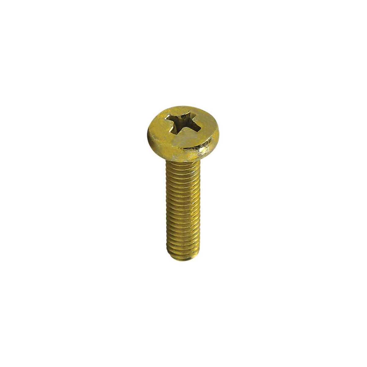 Parafuso Rosca Máquina Cabeça Panela Fenda Phillips 4 X 25 Bicromatizado (1 Peça) - BELENUS-RMPNPH4X25BC