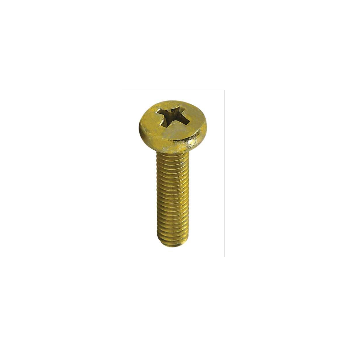 Parafuso Rosca Máquina Cabeça Panela Fenda Phillips 5 X 12 Bicromatizado (1 Peça) - BELENUS-RMPNPH5X12BC