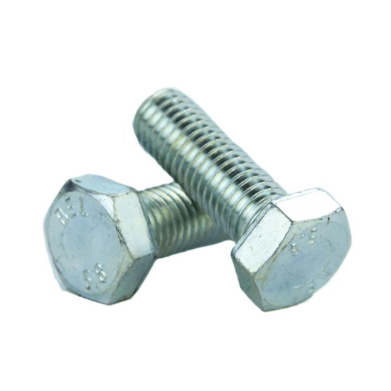 Parafuso Sextavado Rosca Inteira M10-1.50 X 40 (1 Peça) - Aço Carbono Zincado Branco Classe 5.8 - BELENUS - SXRI10X40ZI