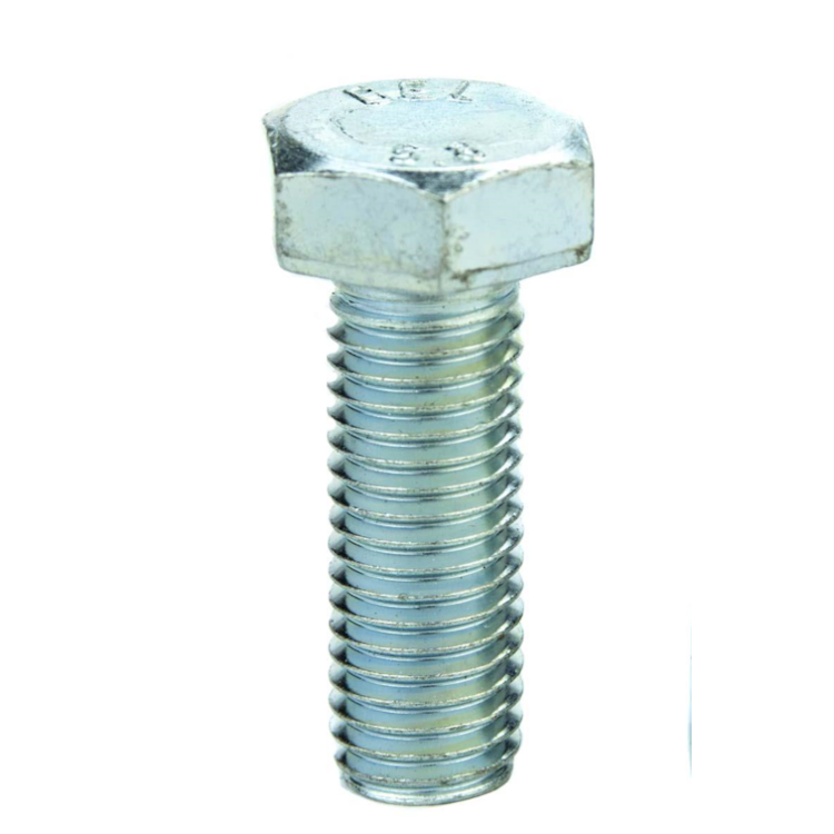 Parafuso Sextavado Rosca Inteira M6-1.00 X 40 (1 Peça) - Aço Carbono Zincado Branco Classe 5.8 - BELENUS - SXRI6X40ZI
