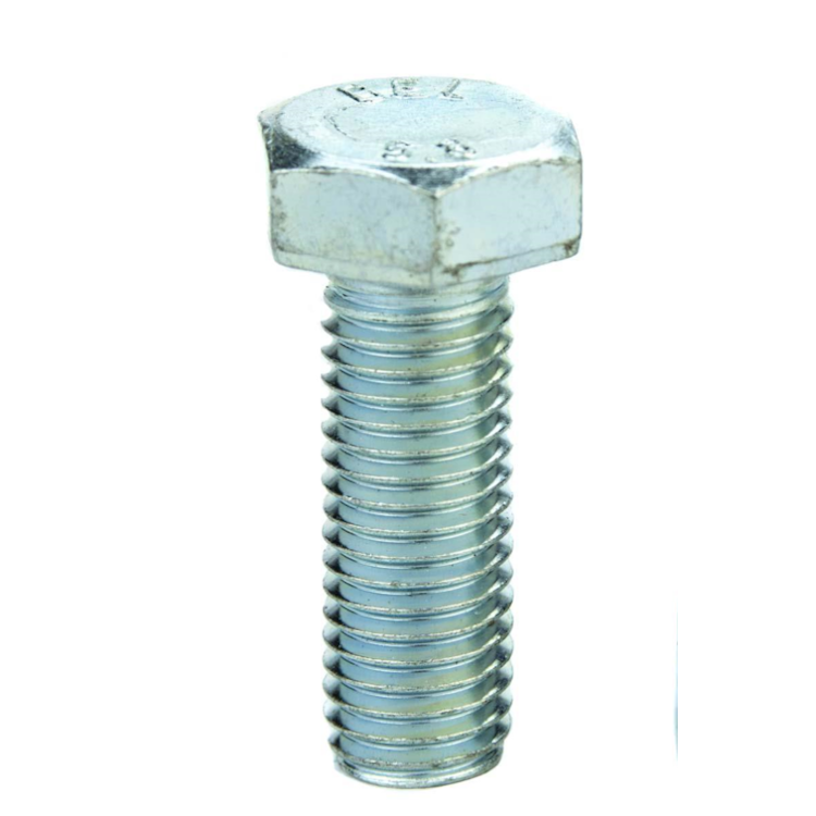Parafuso Sextavado Rosca Inteira M6-1.00 X 45 (1 Peça) - Aço Carbono Zincado Branco Classe 5.8 - BELENUS - SXRI6X45ZI