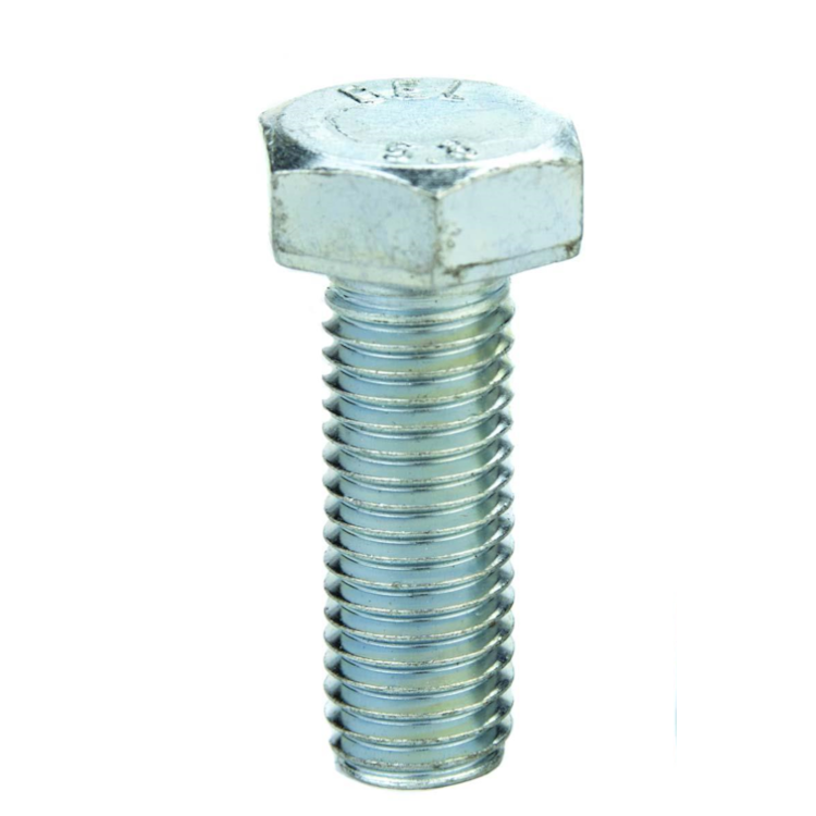 Parafuso Sextavado Rosca Inteira M6-1.00 X 60 (1 Peça) - Aço Carbono Zincado Branco Classe 5.8 - BELENUS - SXRI6X60ZI