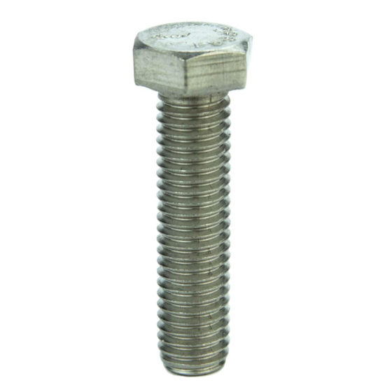 Parafuso Sextavado Rosca Inteira NC 1/2 X 1.1/2" Aço Inox 304 Passivado (1 Peça) - BELENUS-SXRI1/2X1-1/2NCA2