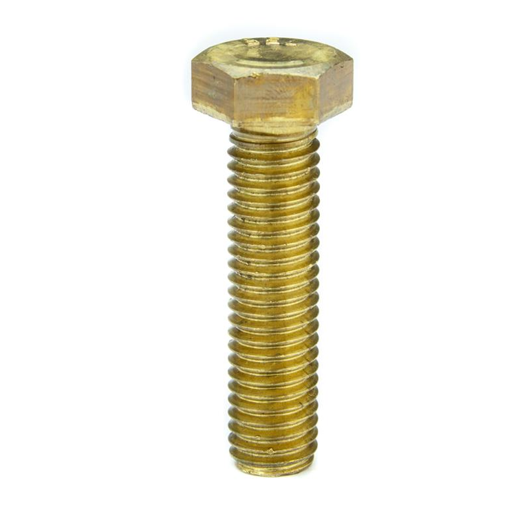 Parafuso Sextavado Rosca Inteira NC 1/2 x 1.1/2 Latão (1 Peça) - BELENUS-SXRI1/2X1-1/2NCLA