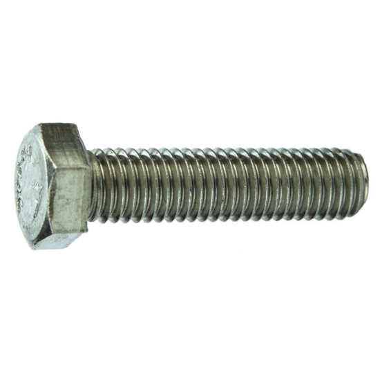 Parafuso Sextavado Rosca Inteira NC 1/2 X 1.1/4" Aço Inox 304 Passivado (1 Peça) - BELENUS-SXRI1/2X1-1/4WA2