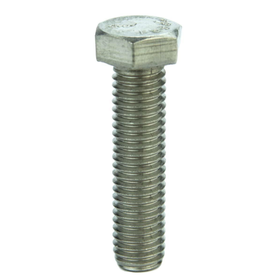 Parafuso Sextavado Rosca Inteira NC 1/2 X 1" Aço Inox 304 Passivado (1 Peça) - BELENUS-SXRI1/2X1NCA2