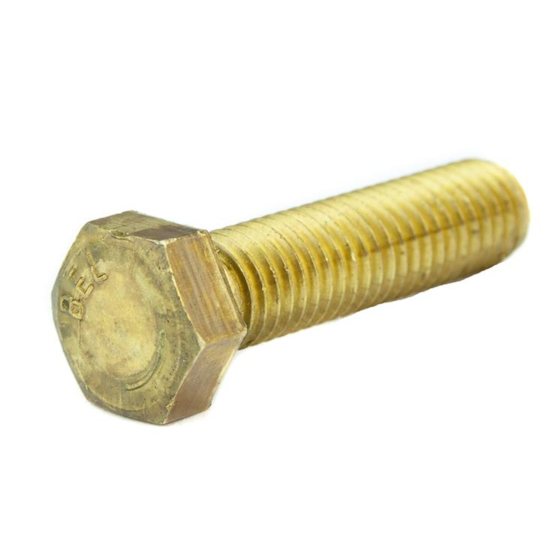 Parafuso Sextavado Rosca Inteira NC 1/2 x 2 Latão (1 Peça) - BELENUS-SXRI1/2X2NCLA