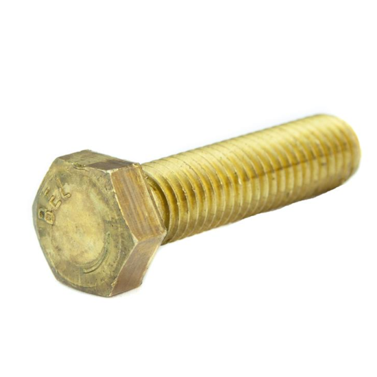 Parafuso Sextavado Rosca Inteira NC 1/2 x 2 Latão (1 Peça) - BELENUS-SXRI1/2X2WLA