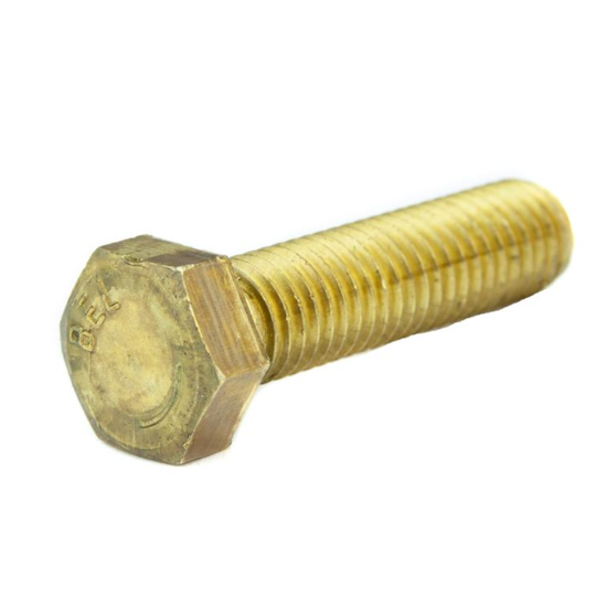 Parafuso Sextavado Rosca Inteira NC 1/2 x 3 Latão (1 Peça) - BELENUS-SXRI1/2X3NCLA