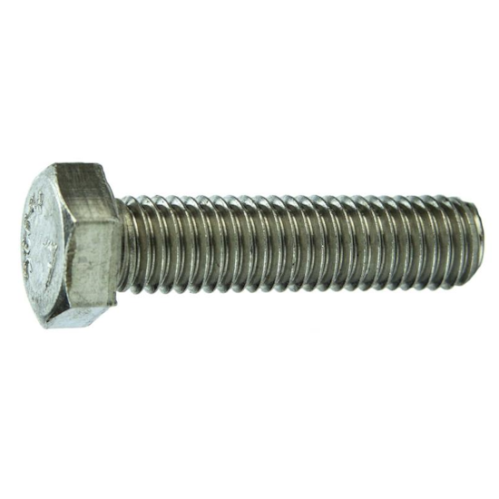 Parafuso Sextavado Rosca Inteira NC 1/4 X 1.1/4" Aço Inox 304 Passivado (1 Peça) - BELENUS-SXRI1/4X1-1/4A2