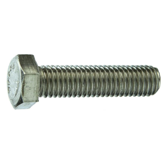 Parafuso Sextavado Rosca Inteira NC 1/4 x 2.1/2" Aço Inox 304 Passivado (1 Peça) - BELENUS-SXRI1/4X2-1/2A2