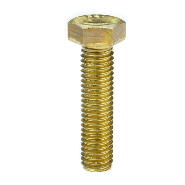 Parafuso Sextavado Rosca Inteira NC 1/4 x 3/4 Latão (1 Peça) - BELENUS-SXRI1/4X3/4LA