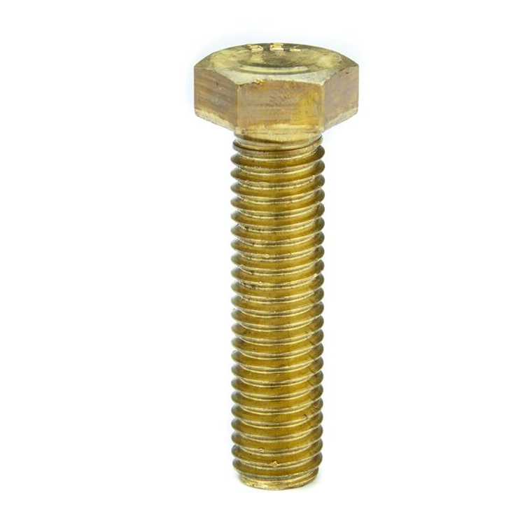 Parafuso Sextavado Rosca Inteira NC 1/4 x 3 Latão (1 Peça) - BELENUS-SXRI1/4X3LA