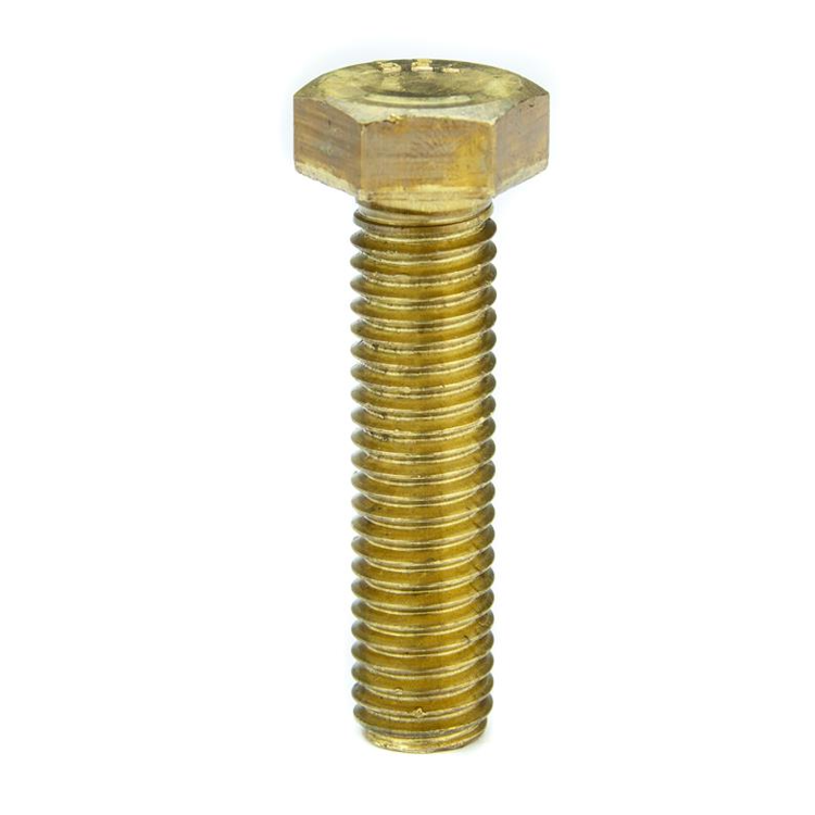 Parafuso Sextavado Rosca Inteira NC 1/4 x 7/8 Latão (1 Peça) - BELENUS-SXRI1/4X7/8LA