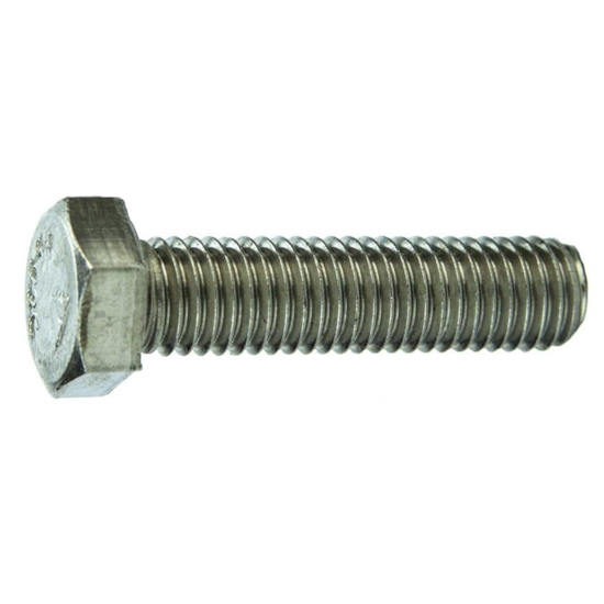 Parafuso Sextavado Rosca Inteira NC 1 X 5.1/2" Aço Inox 304 Passivado (1 Peça) - BELENUS-SXRI1X5-1/2A2 - 1 X 5 1/2