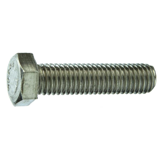 Parafuso Sextavado Rosca Inteira NC 1 X 5" Aço Inox 304 Passivado (1 Peça) - BELENUS-SXRI1X5NCA2