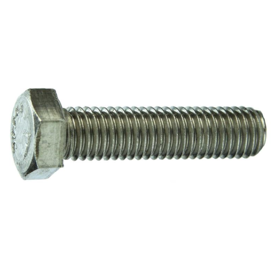Parafuso Sextavado Rosca Inteira NC 3/8 x 1.1/2" Aço Inox 304 Passivado (1 Peça) - BELENUS-SXRI3/8X1-1/2A2