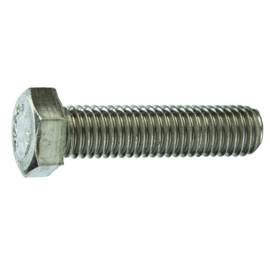 Parafuso Sextavado Rosca Inteira NC 3/8 x 1.1/4" Aço Inox 304 Passivado (1 Peça) - BELENUS-SXRI3/8X1-1/4A2