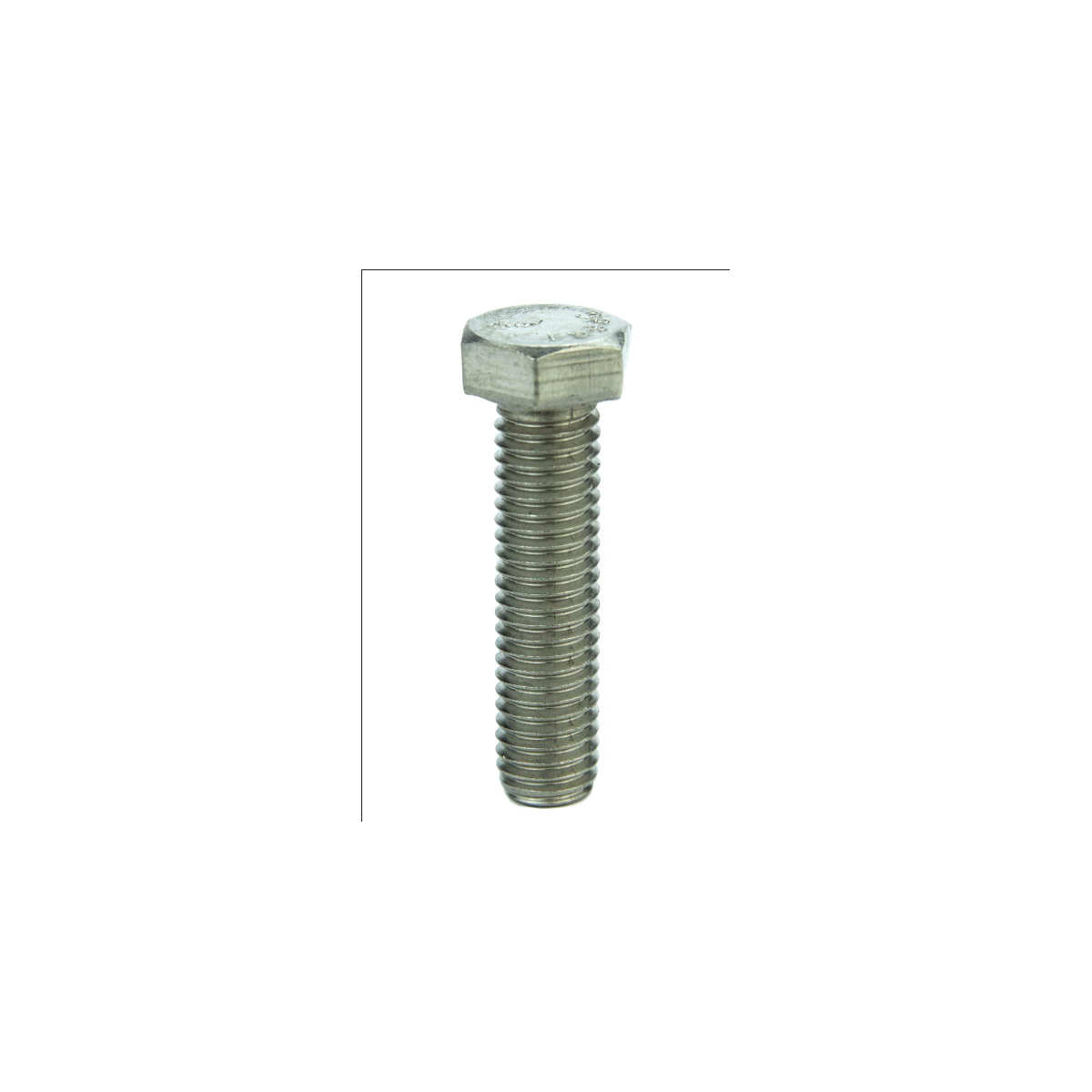 Parafuso Sextavado Rosca Inteira NC 3/8 x 1/2" Aço Inox 304 Passivado (1 Peça) - BELENUS-SXRI3/8X1/2A2