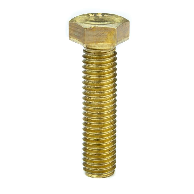 Parafuso Sextavado Rosca Inteira NC 3/8 x 4 Latão (1 Peça) - BELENUS-SXRI3/8X4LA